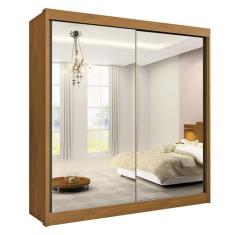Guarda Roupa Casal Espelhado 2 Portas 6 Gavetas - Las Vegas-cinamomo - Móveis D'doro