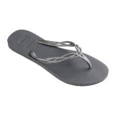 Sandalias Havaianas Flash Sweet Havaianas Feminino Cinza Aco 33/34