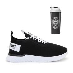 Tênis para Academia Masculino Esportivo Caminhada BF Shoes + Coqueteleira Exclusiva-Masculino