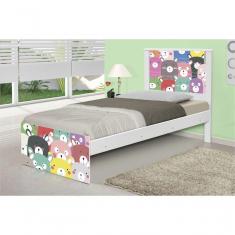 Cama Solteiro Ursinhos Coloridos Com Colchão