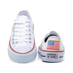 Tenis Feminino All Nasa Solado Borracha Lindo 906Te, Branco, 38