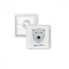 White Northern Wild Polar Bear Kit de atualização de teclado mecânico PBT para jogos