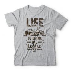 Camiseta No Bad Coffee-Unissex