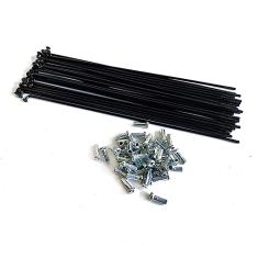 ZOCKZ Raios de bicicleta 13G de diâmetro 2,3 mm E-Bike raios de aço de alto carbono, 20/40 peças de raios de bicicleta J Bend com bicos de 12 mm para bicicleta de triciclo MTB Ebike