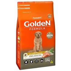 Ração Golden Fórmula para Cães Adultos Sabor Salmão e Arroz, 3kg Premier Pet Para Todas Grande Adulto,