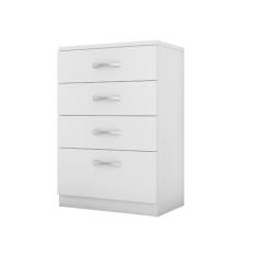 Cômoda Astral 4 Gavetas Branco - Mercado dos Móveis