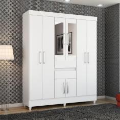 Guarda Roupa Casal 8 Portas com Espelho Terni