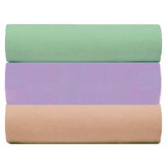 Kit 3 Lençol de Malha Solteiro C/Elástico 100% Algodão Rubi (KIT 5)