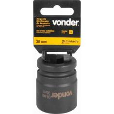 Soquete Sextavado de Impacto Encaixe 3/4" 30mm Aço Cromo - Vonder