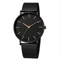 Relógio Masculino Ultrafino Quartz Malha de Aço