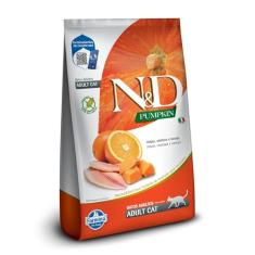 N&D Pumpkin para Gatos Adultos de Todas as Raças Sabor Tilápia, Abóbora e Laranja 400g