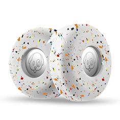 Suporte de Airtag para coleira de cachorro, capa de silicone Cibaabo compatível com Airtags da Apple para coleira de animais de estimação de 2 a 3 cm