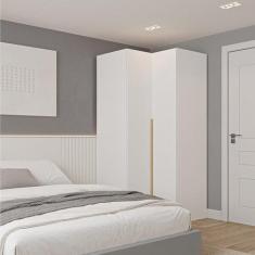 Guarda-roupa Modulado de Canto 2 Portas Jade CabeCasa MadeiraOriginals