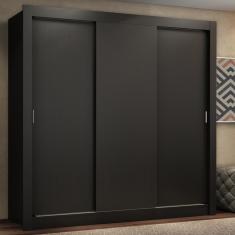 Guarda Roupa Casal Madesa Lyon Plus 3 Portas de Correr 4 Gavetas