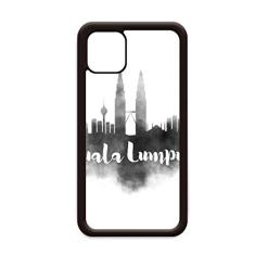 Capa Kuala Lumpur Malásia Landmark Ink City para iPhone 12 Pro Max para Apple Mini Mobile Case Shell