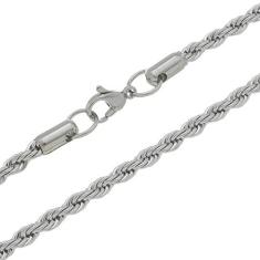 Corrente de Aço Inox Modelo Cordão Baiano 60cm