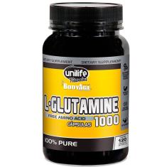 Migrado Conectala>L-Glutamina 100% pura 120 cápsulas Unilife 