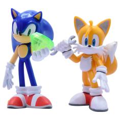 Boneco Sonic the Hedgehog - Sonic e Tails 10 cm | Just Toys