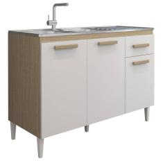 Balcao Para Pia 120cm 2000313 Atacama Off White ARMoveis