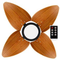 Ventilador de Teto Aspen LED 3000k Venti-Delta Preto 4Pás Freijó 220V 