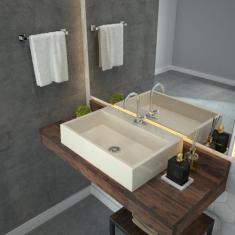 Kit Cuba Rt55 com Torneira 1198 Metal e Válvula Click 1 Polegada B Com