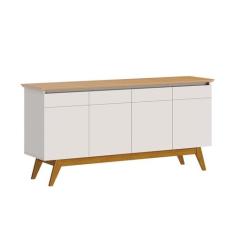 Buffet Classic 4 PT Off White e Nature - Mobly