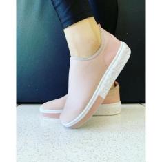 tenis feminino meia shoes slipe-on sem cardaço barato envio rapido - B