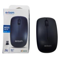 Mouse Sem Fio 2,4g Com Sensor Óptico Modelo Ms-s22 Preto - exbom