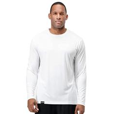 Camiseta Proteção Solar Permanente UV50+ Tecido Gelado – Slim Fitness – Branco GG