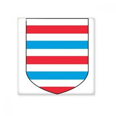 Decalque brilhante de azulejo de cerâmica com emblema nacional da Europa de Luxemburgo