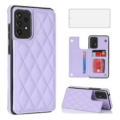 Asuwish Capa de telefone para Samsung Galaxy A52/A52S 5G capa carteira com protetor de tela de vidro temperado e suporte de cartão de crédito RFID de couro acessórios de celular A 52 S 4G G5 52A S52