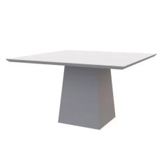 Mesa De Jantar Para 6 Lugares Tampo De Madeira Com Vidro 1,35m Jasmin 