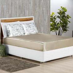 Jogo De Lençol Cetim Estampado Alyas Casal 3Peças Antifrizz - Nathalia