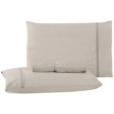 Jogo de Lençol Cama Casal Padrão 3 Peças 400 Fios Ponto Infinity - Mar