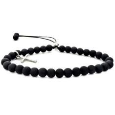 Pulseira Masculina Artesanal Preta Fosca Gafeno - Gafeno Acessórios, P