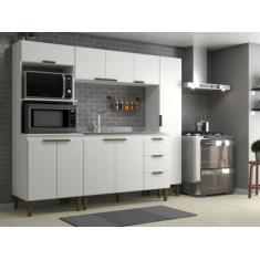 Cozinha Completa Bia 4 Pecas 9 Portas 3 Gavetas - j carvalho