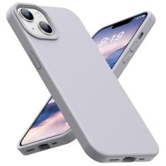 Capa OuXul para iPhone 14, iPhone 13, à prova de choque, de silicone líquido, capa protetora para celular com forro de microfibra macio antiarranhões, capa ultrafina com proteção contra quedas de 6,1