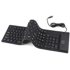 Teclado Flexível De Silicone Usb Dobrável Notebook Pc Tablet - Wtx Imp