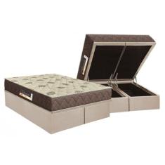 Conjunto Box Baú Queen: Colchão Espuma Orthoflex D28 Livorno + Base CR