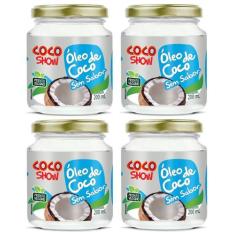 4X Óleo De Coco Sem Sabor Coco Show (4X 200ml) - Copra