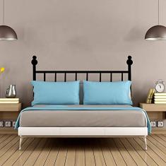 Adesivo De Parede Cabeceira Casal tamanho 150cm x 60cm preto