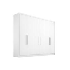 Guarda Roupa 6 Portas E 6 Gavetas Rizon Plus Branco - Novo Horizonte