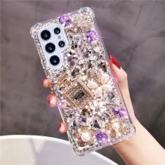 Strass capa de telefone caso para samsung galaxy s24 s23 s22 ultra s21 plus s20 fe nota 20 10 plus s10, estilo 1, para galaxy s21 fe
