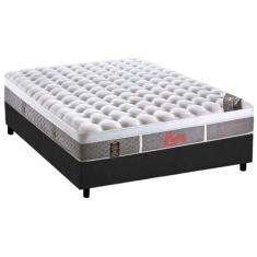 Cama Box Casal: Colchão Molas Ensacadas Castor Pocket Light Stress Oxy