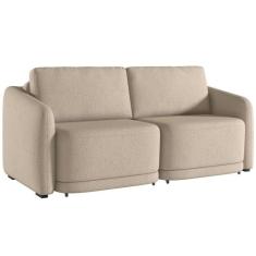 Sofá Cama para Sala de Estar 2 Lugares 196cm Montserrat K01 Linho Bege