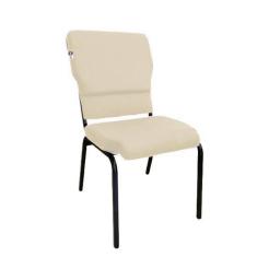 Cadeira Empilhável para Igrejas Evangélicas Linha Church Bege