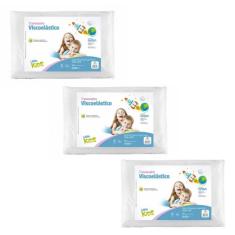 Kit 3 Travesseiros Kids Nasa - 8cm - Fibrasca