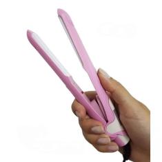 Mini Chapinha Portátil Bivolt Alisa E Ondula 17,5Cm Rosa