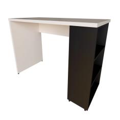 Escrivaninha Corp Branca e Preta 110 cm