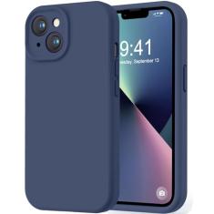 LOVE 3000 Capa projetada para iPhone 13, silicone premium com [proteção da câmera] [forro de microfibra macio antiarranhões] capa protetora à prova de choque para iPhone 13 mulheres, homens e meninas